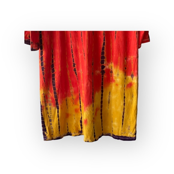 Y2K: new Lucky Brand 𒀭Batik Tie Dye T Shirt Dress 𒀭Jewel Tones 𒀭 12 XXS XS S - Picture 12 of 16